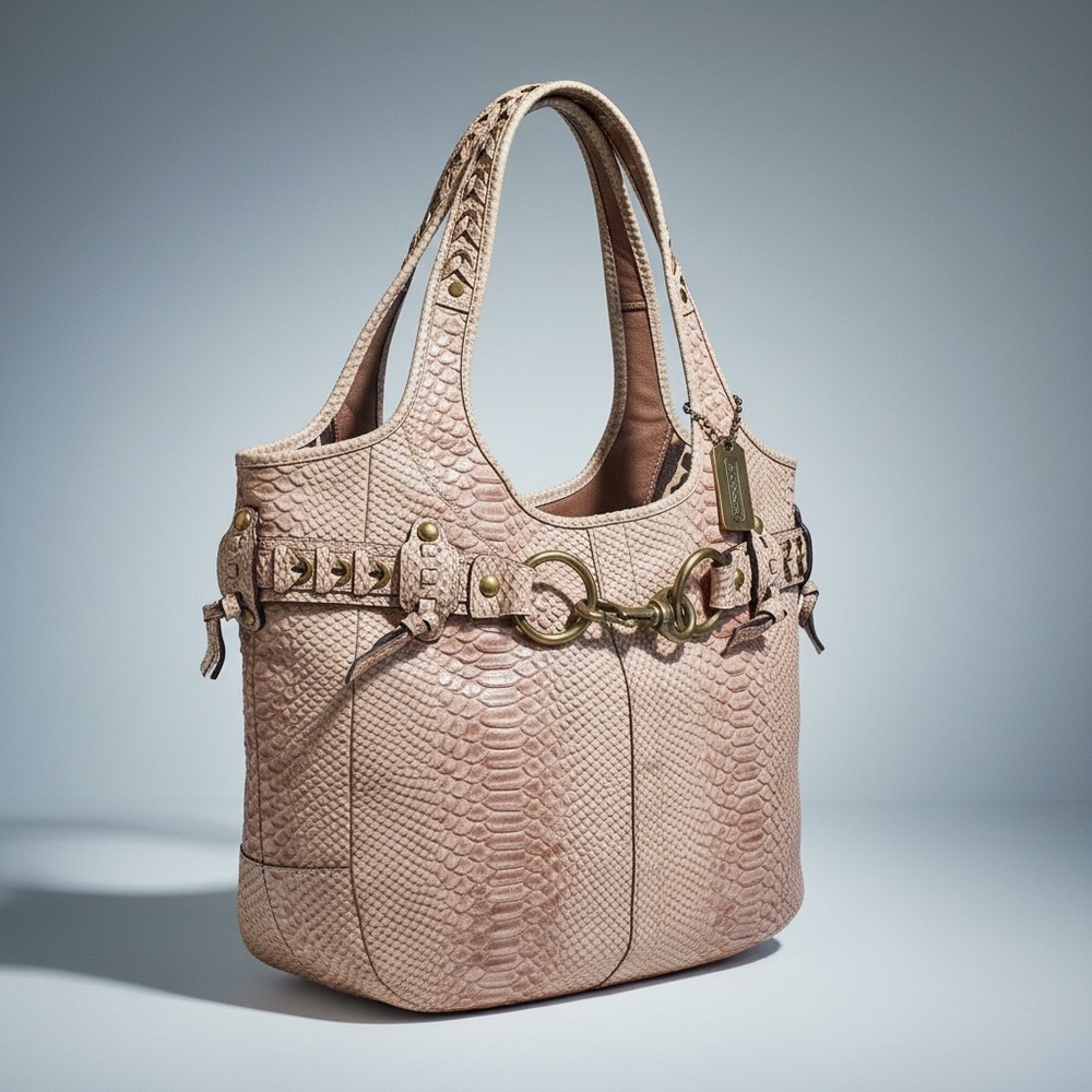 Coach XL Limited Edition Python Embossed Ergo in … - image 1